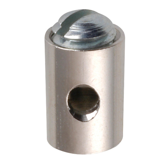 Otwór na złączkę śrubową Ø 1,8 mm, trzpień Ø 6 mm z mosiądzu