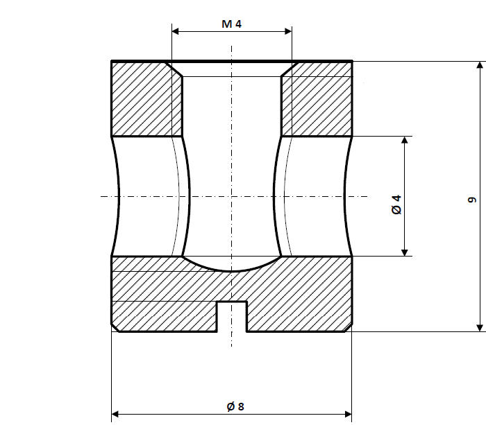 Screw nipple bore Ø 4.0 mm