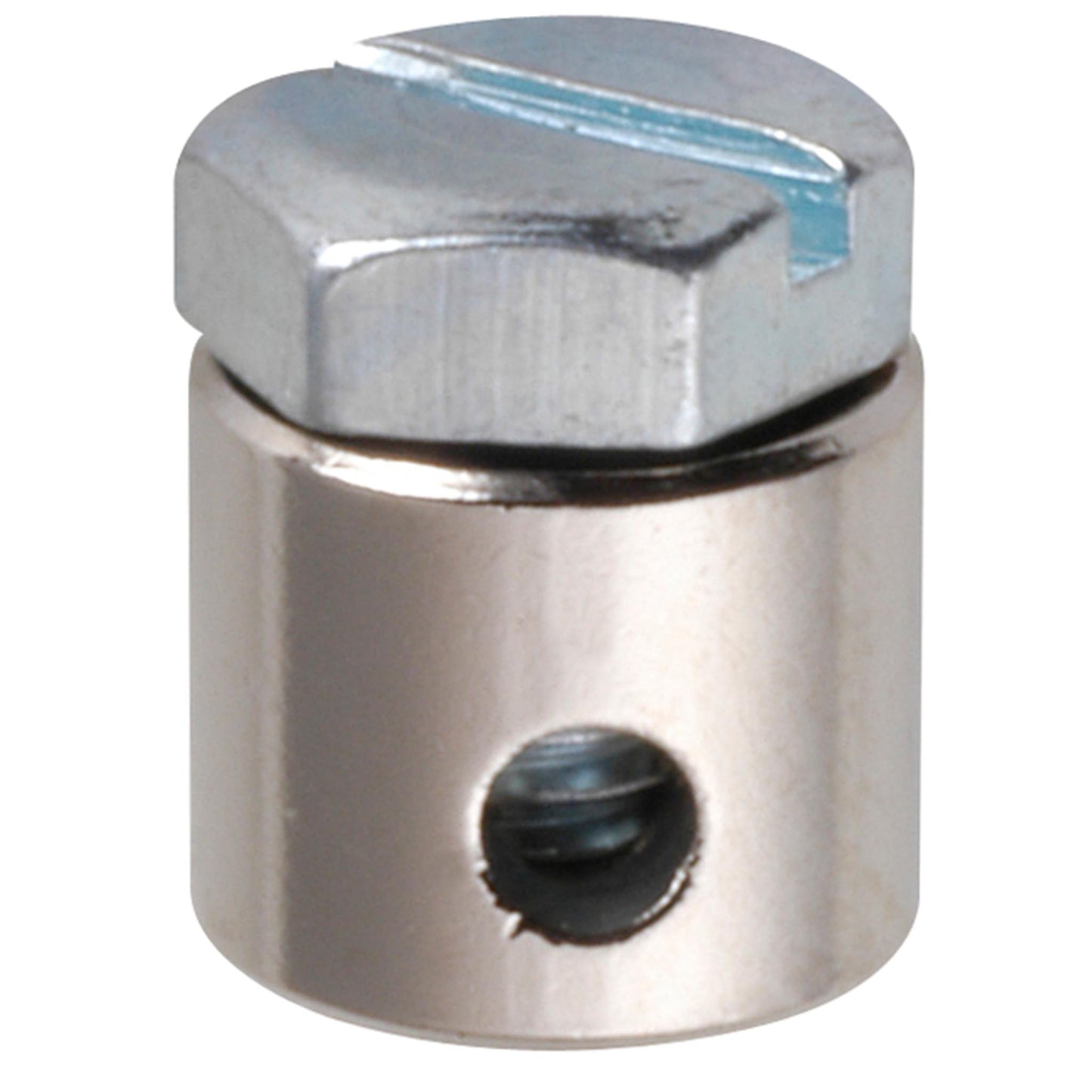 Screw nipple bore Ø 1.8 mm shaft Ø 6 mm nickel-plated brass