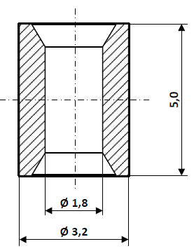 Lötnippel 2 x 10 mm Messing