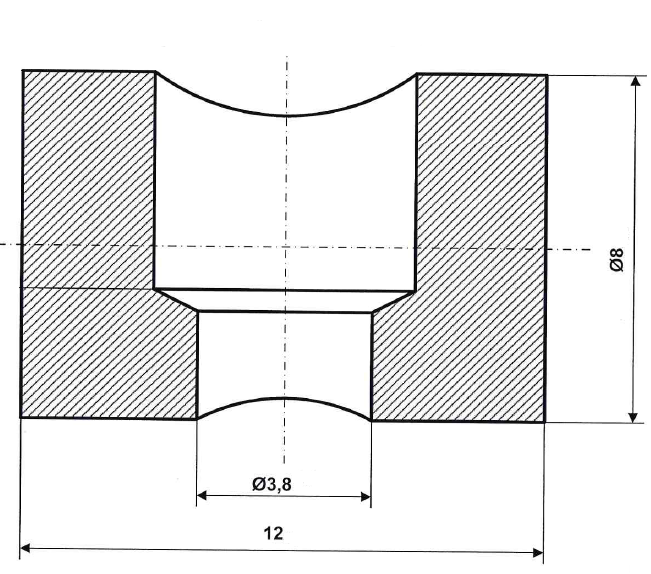 Lötnippel 6,2 mm Messing