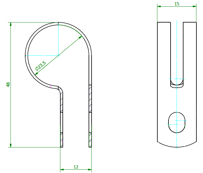 Fix Nippel FN 7225 Bandagen 23,5 x 15 Edelstahl A2