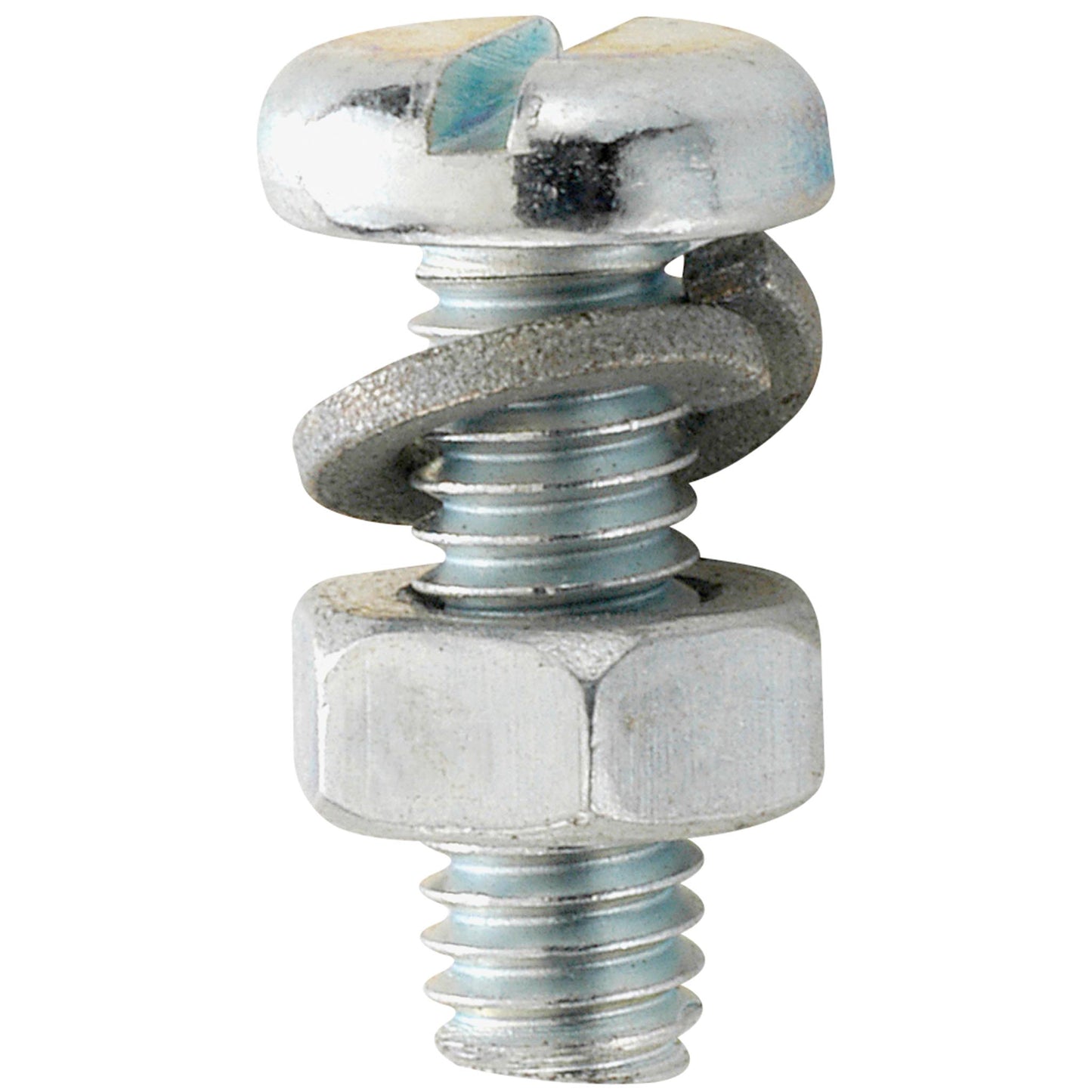 Nummerskyltskruvar M 4 x 10 set, galvaniserat stål