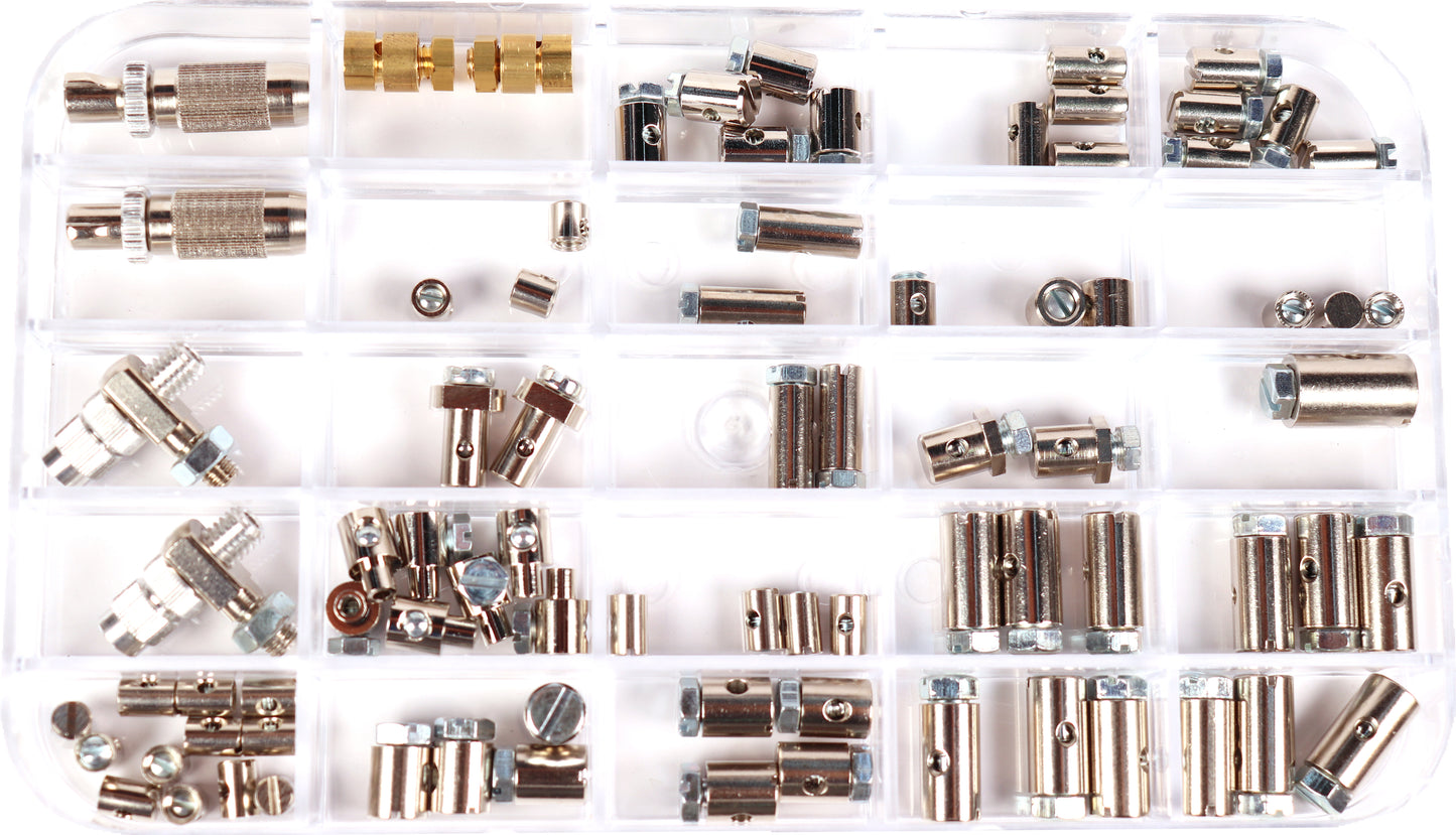 Screw nipple assortment 81 pieces
