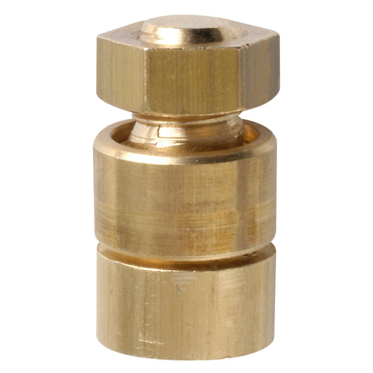 Screw nipple bore Ø 2.3 mm, shaft Ø 8 mm brass