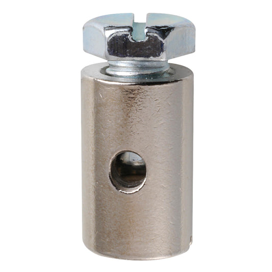 Screw nipple bore diameter 5.0 mm, nickel-plated brass
