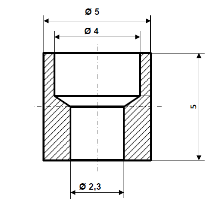 Lötnippel 4 x 5 mm Disordine