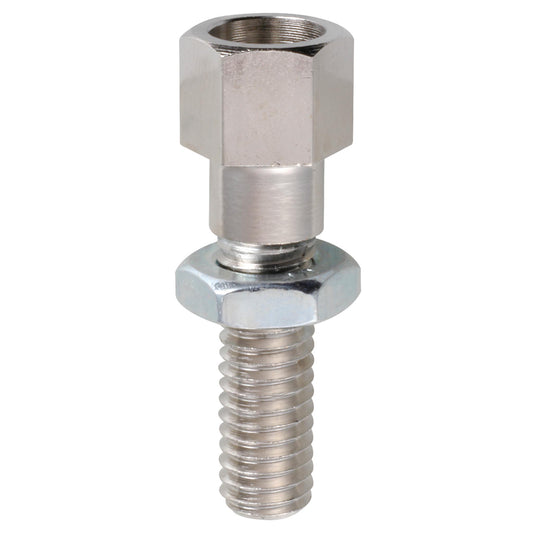 Adjusting screws, mounted with nut M 8 x 55 nickel-plated brass