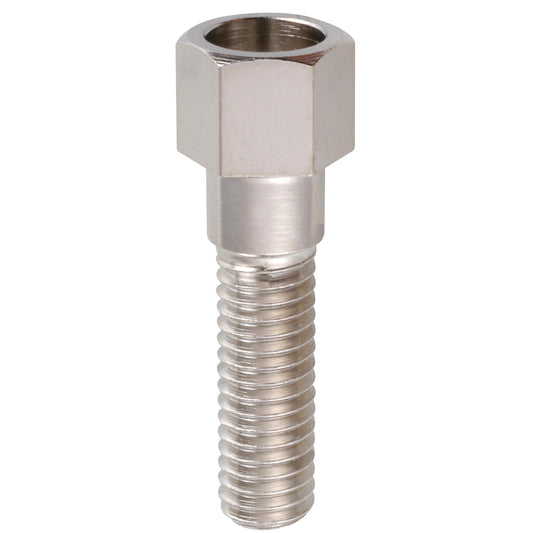 Adjusting screw M 6 x 30 nickel-plated brass