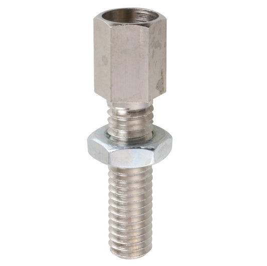 Adjusting screws, mounted with nut M 5 x 34 nickel-plated brass