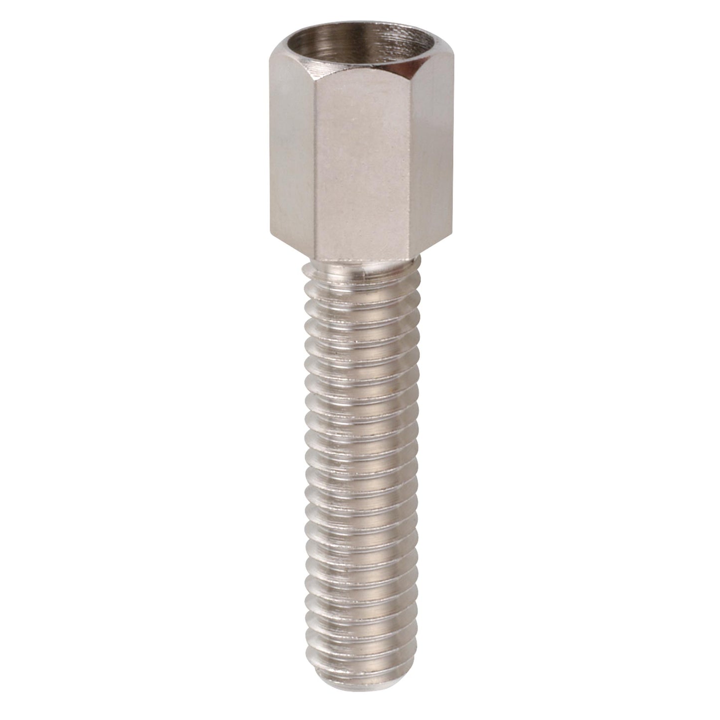 Adjusting screw M 8 x 55 nickel-plated brass