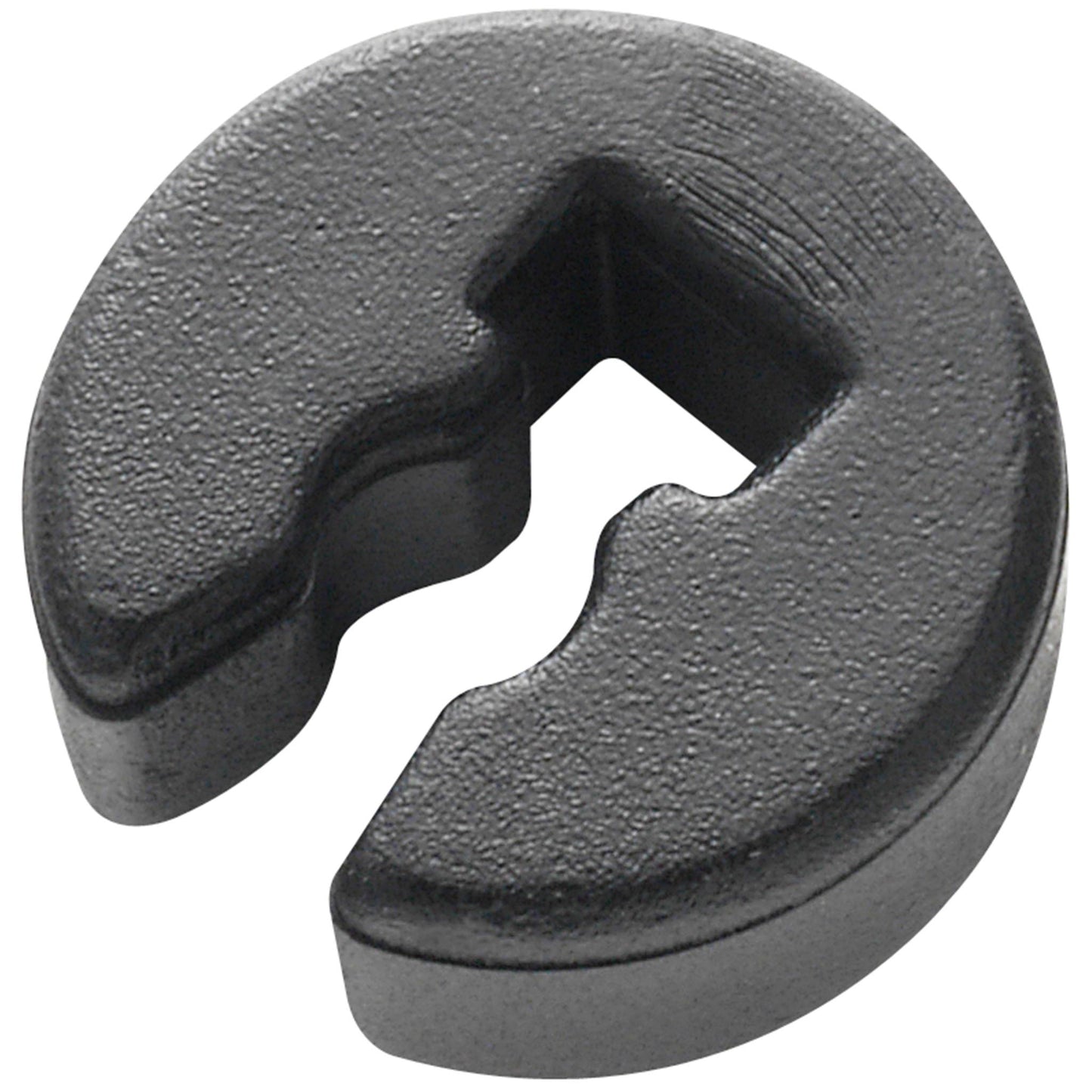 Black plastic cable fasteners