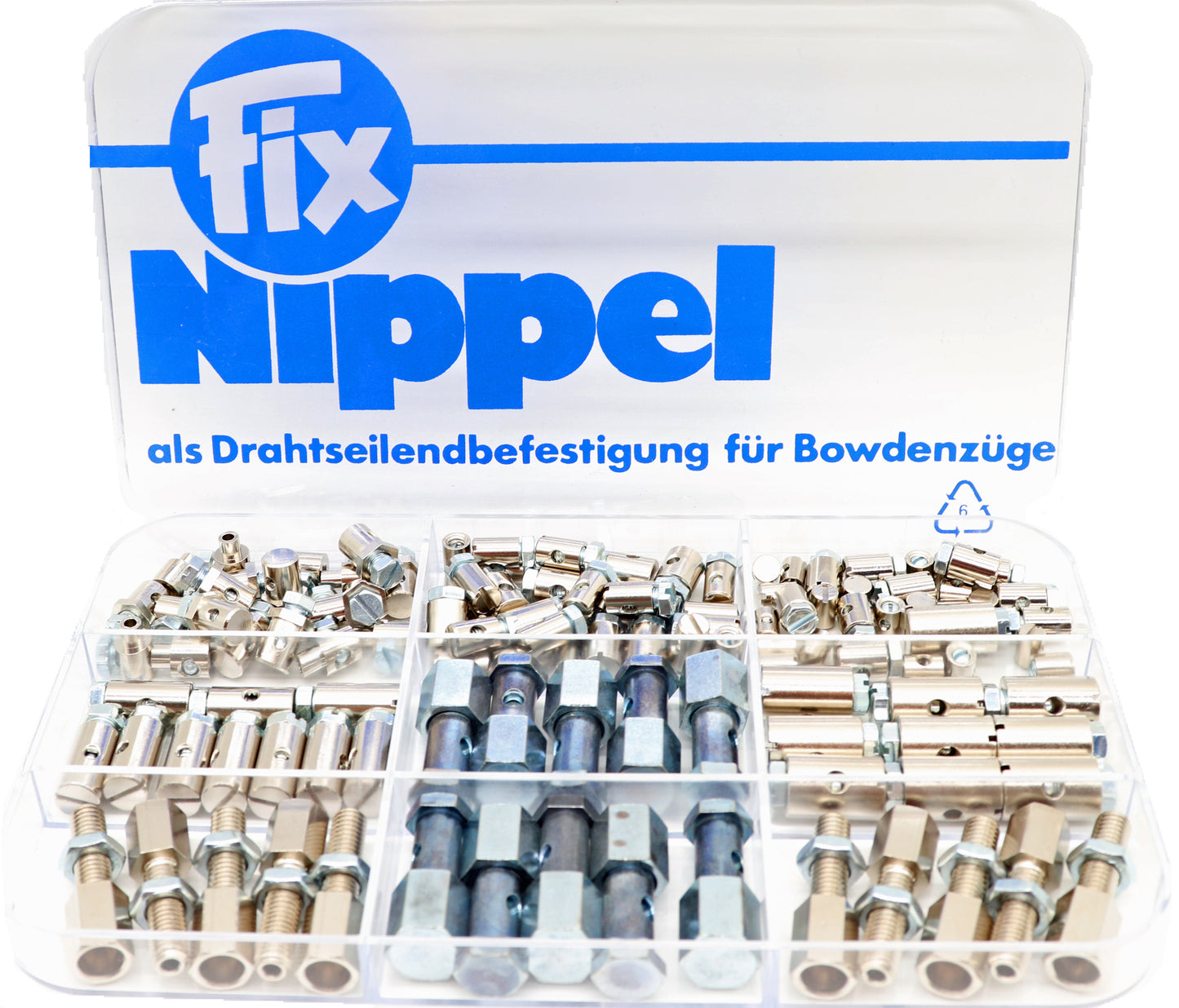 Assortiment soldeernippels, inhoud 133 stuks